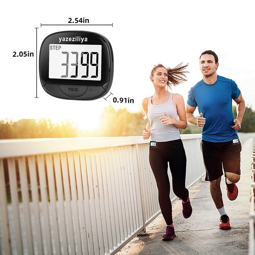 Pedometers,Simple Clip-on Pedometer for Walking, Running Steps and Miles,trispor Counter for Timing and Calorie Counting,Small Step Tracker for Women, Men, Kids and Seniors.
