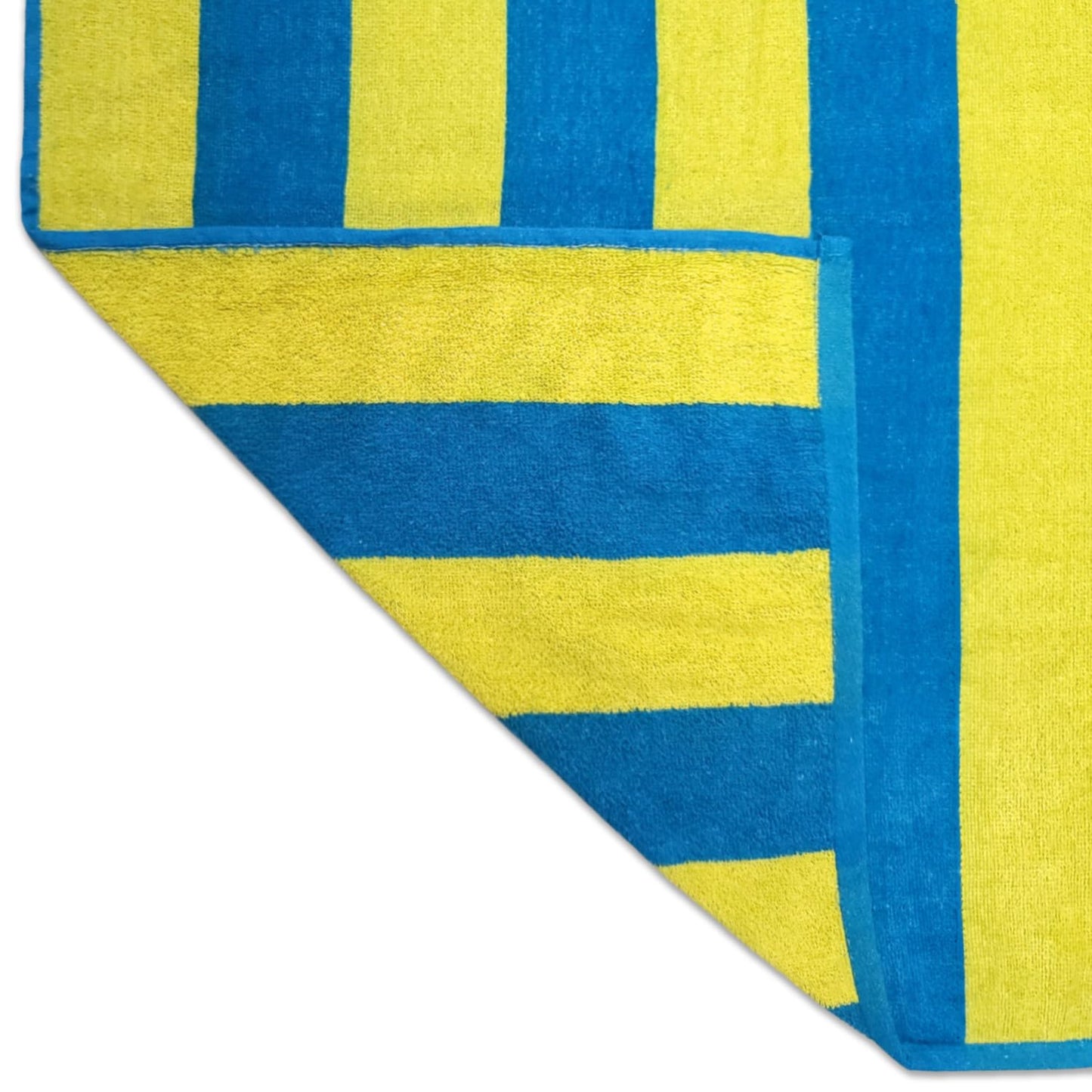 Kaufman - Premium 2-Pack Velour Oversized Double Jacquard Reversible 750 GSM Beach, Pool Towel, Plush Towel, 40in x 70in, Luxurious 100% Cotton (Turq/LTH)
