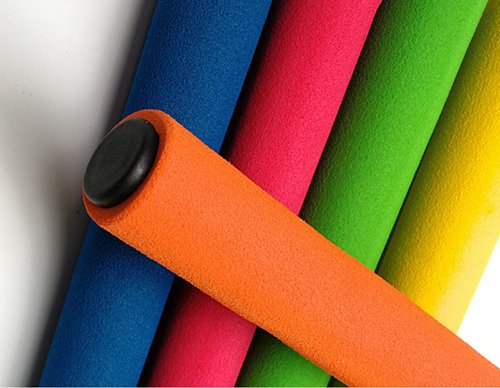KIKEEP Track and Field Relay Batons Sticks Assorted Color Relay Running Race Batons Sticks Foam Relay Running Baton 5 Pack Track & Field Sticks