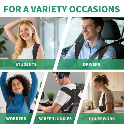 WNIEYO Posture Corrector for Women and Men – Upgraded Back Straightener for Effective Lower Back Pain Relief, Back Brace for Hunchback, Scoliosis, and Better Posture Support(Small/M)