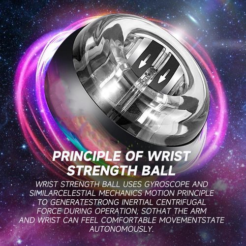 Curaball Hand Exerciser, 2025 New Curaball Torque Ball, Torque Ball Hand Exerciser with LED Lights and Counter, Enhance Grip Strength for Strengthen Arms, Fingers & Muscles, With Storage Pouch