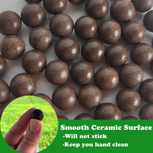 Timbocca Slingshot Ammo 1/2 Inch, 400pcs Biodegradable Clay Sling Shot Ammo Ball 12mm - 13mm for Hunting and Target Practice 1100g