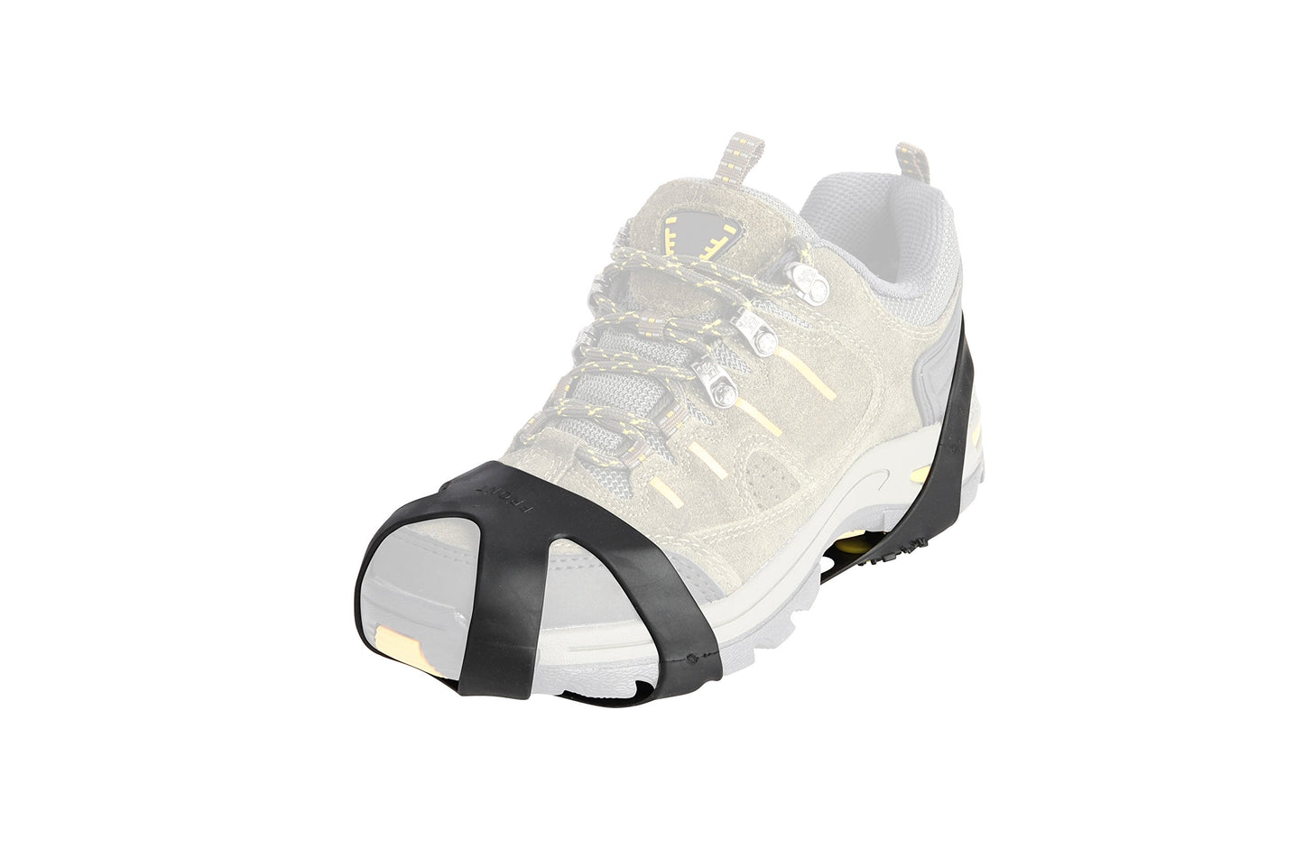 Ice Cleats, willceal Ice Grippers Traction Cleats Shoes and Boots Rubber Snow Shoe Spikes Crampons with 10 Steel Studs Cleats (Yellow,Small)