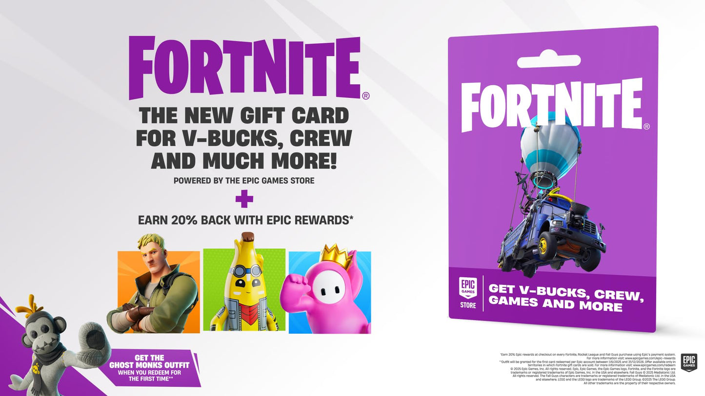 Fortnite eGift Card - Powered by the Epic Games Store