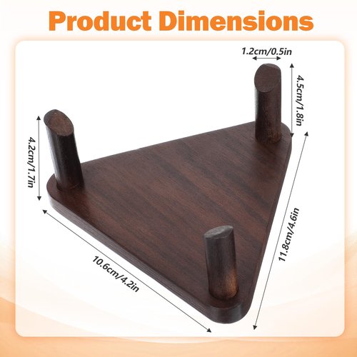 MBAIYO Wooden Basketball Stand, Walnut Wood Ball Holder for Basketball Football Display Stand for Soccer Volleyball Bowling Ball Or Home Decor