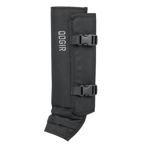 QOGIR Snake Gaiters for Hunting: Durable Snake Guards, Snake Gaiter Leggings for Men & Women, Snake Bite Protection for Lower Legs, Snake Proof Gaiters with Adjustable Size(Black)