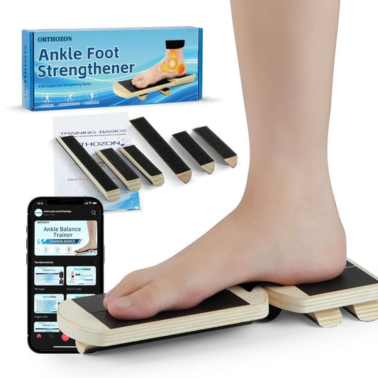 Ankle Balance Board Foot Strengthener – Adjustable Stability Trainer for Ankle and Leg Exercise, Balance Training, Physical Therapy, Mobility Core Workout at Home or Gym