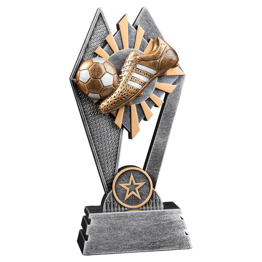 Express Medals 1 Pack of 7 Inch Tall Sun Ray Soccer Trophy Awards Boys Girls Mens Women Youth Team Trophies Award Tournament Champion Winner Event Prize Gift SR113