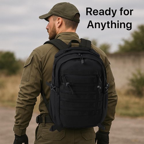 WESTEND 29L Tactical Backpack for Men – Military Assault Pack with MOLLE System, Heavy Duty Bug Out Bag for Outdoor Activity