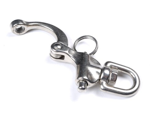 Mxeol Swivel Eye Snap Shackle Quick Release Bail Rigging Sailing Boat Marine Stainless Steel Clip Pair (2-3/4" Pair)