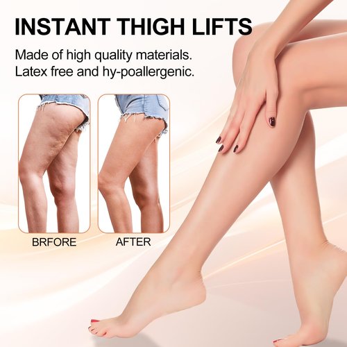 Hey Nip Thigh Lift Tape, Lift and Glow Patches Legs, Invisible Waterproof Adhesive Body Tape, 4.8x6 Inch Lift and Glow Patches Legs for Sagging Skin (1Box)