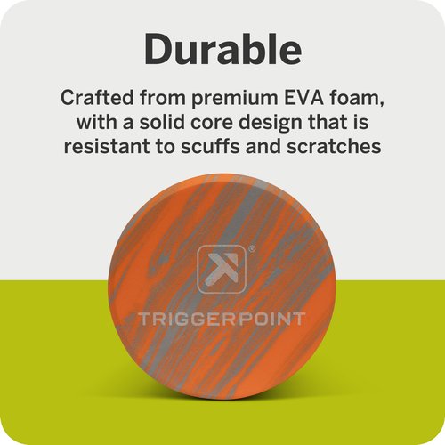 Foundation Roller - Premium EVA Foam Muscle Recovery and Flexibility Roller, Soft Compression for Injury Prevention, Travel-Friendly, Ideal for Athletes, Black/Grey, 18"
