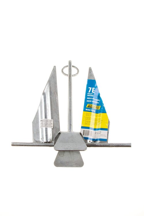 Seachoice Utility Anchor w/ Slip Ring, Size 7E, Galvanized Steel