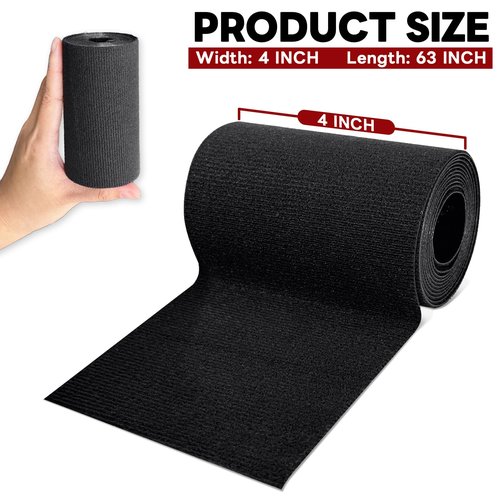 Tikfoam Repair Tape for Fabric, Awning, Tent, Canvas, Sail, Car and Boat Cover, Waterproof Heavy Duty Patch for Tear or Hole, Black