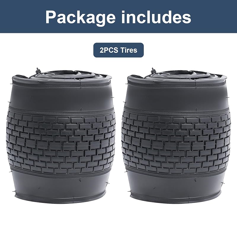 26x2.35 Inch Cruiser Bike Tires (2PCS) Black02 – Folding, Butyl Rubber, 90kg Load