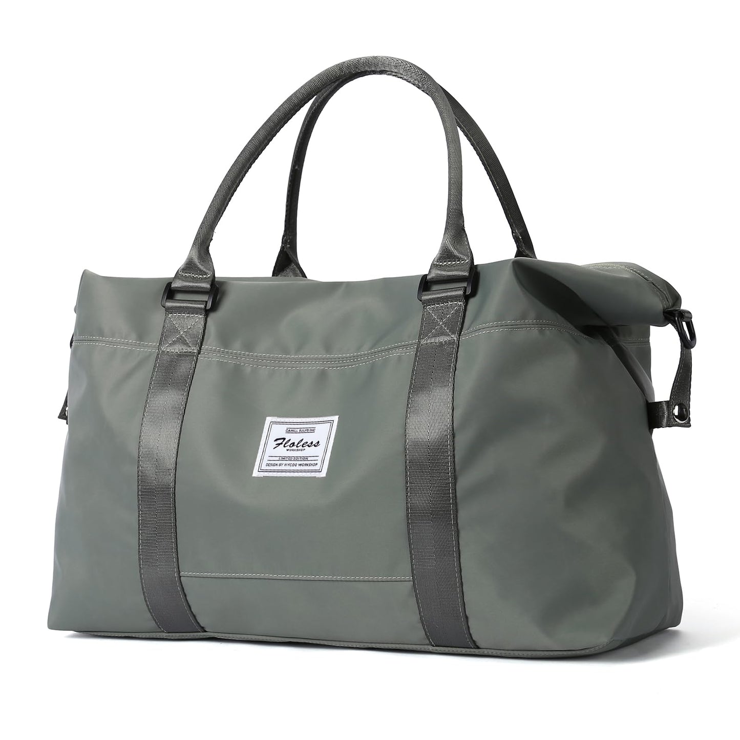 Travel Duffel Bag,Weekender Overnight Bag for Women,Carry-on Bag with Wet Pocket,Gym Bag,Extra Large,Olive Green