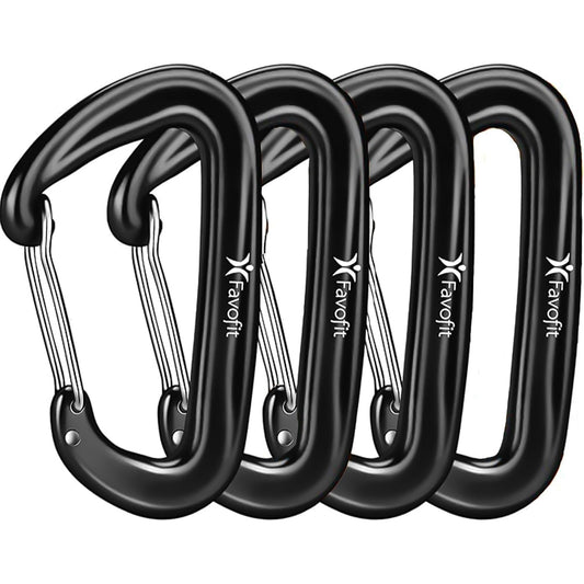 12KN Heavy Duty Carabiner Clips - 3.2" Small Carbineers for Hiking Camping Hammocks Keys Keychains Dog Leashes - Ideal for Outdoor Enthusiasts
