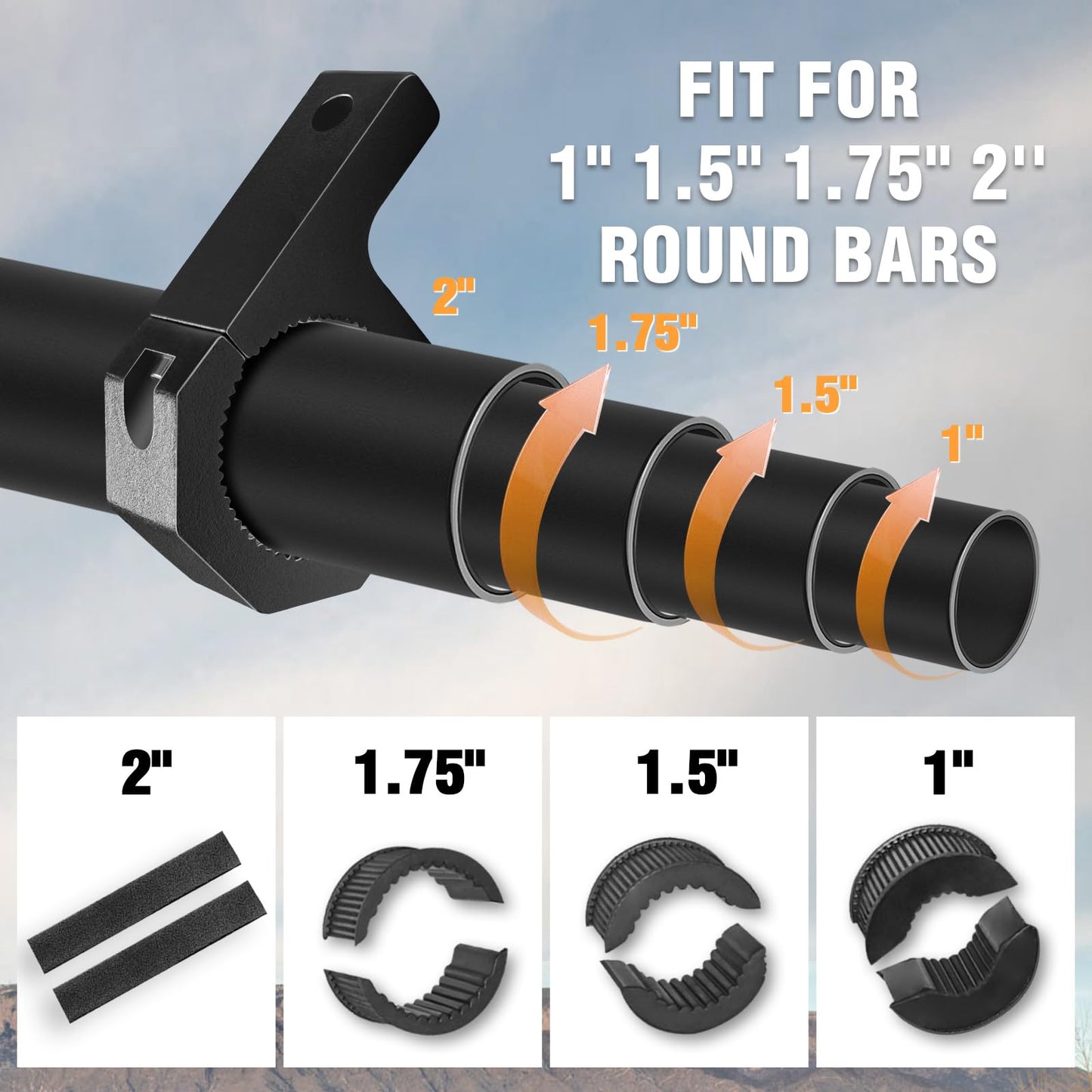Quick Release Shovel Holder Mount Roof Rack Shovel Mounts for Trucks Off-Road Vehicles UTVs ATVs with 1" 1.5" 1.75" Bull Bars Roof Racks Roll Cages Hold 29-36mm Diameter Tools 1 Pair