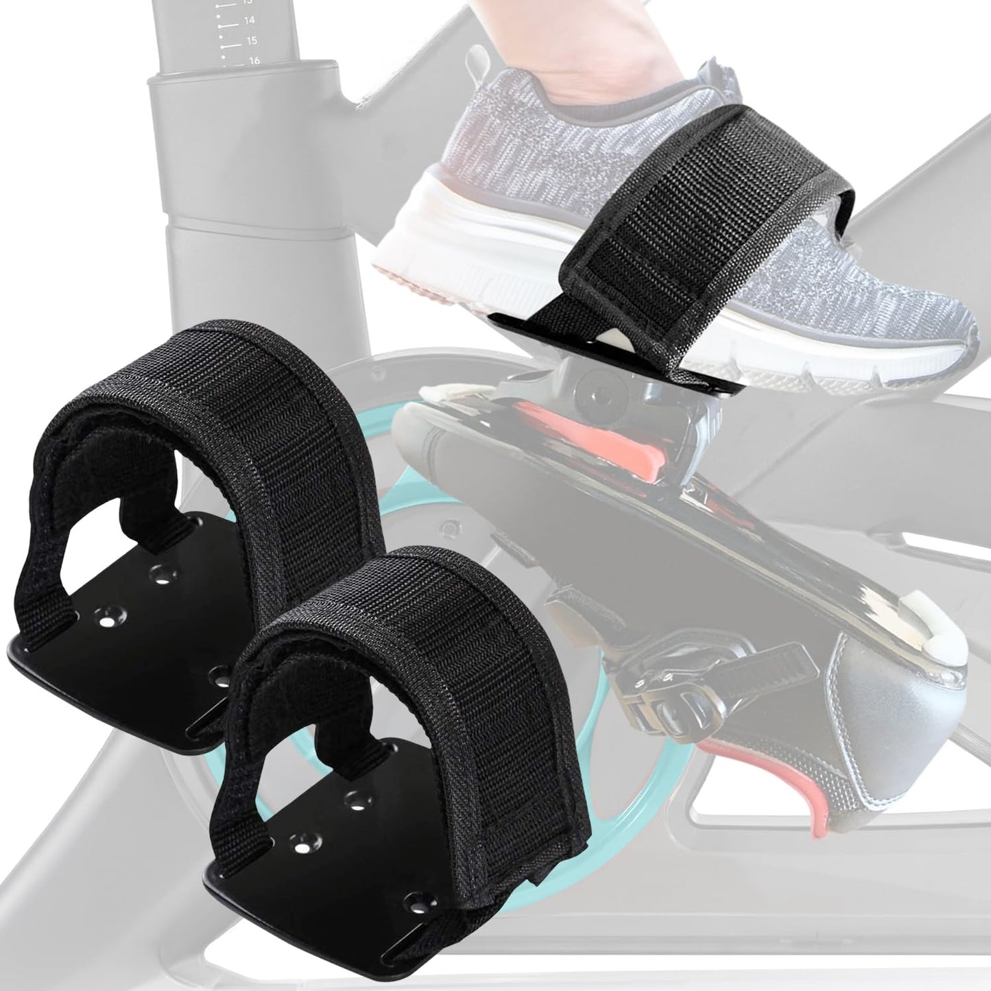 SELINA® Toe Cages for Peloton Bike & Bike+ Pedals - Ride with Sneakers | Look Delta Pedal Converter | Aviation Aluminum | Fits All Peloton Bikes