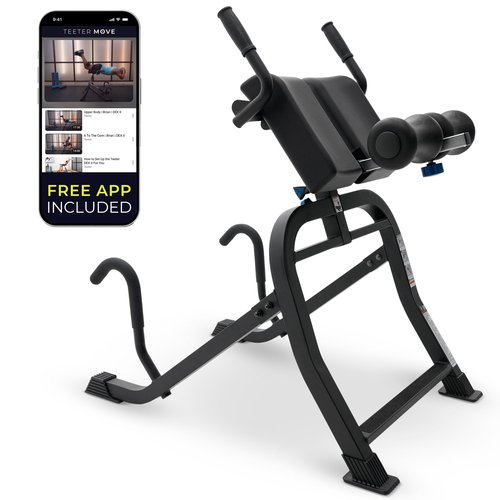 Teeter DEX Inversion & Core Training System-Multi-Functional Decompression Roman Chair Hyperextension for Ab, Back, & Core Strength; Commercial-Grade 350lb Rated Home Exercise (DEX II Commercial)