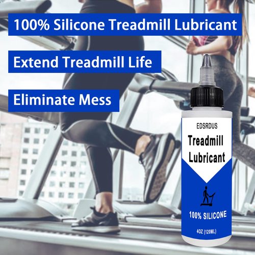 EDSRDUS Treadmill Belt Lubricant 100% Silicone Oil Ideal for All Treadmill Brands Extend Lifespan Easy to Apply with Both a Precision Twist Cap and an Application Tube