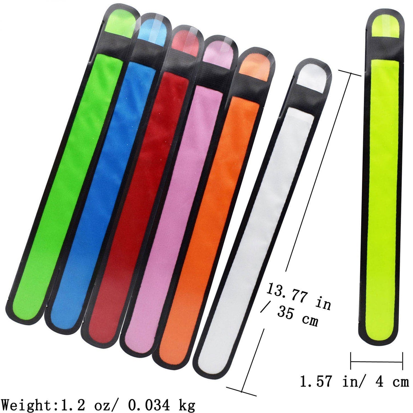 AMNQUERXUS LED Glow Slap Bracelet Light Up Wristband High Visibility Safety Gear for Cycling Walking Running Concert Camping Outdoor Sports-Fits Women Men (7 Pack - Colorful)