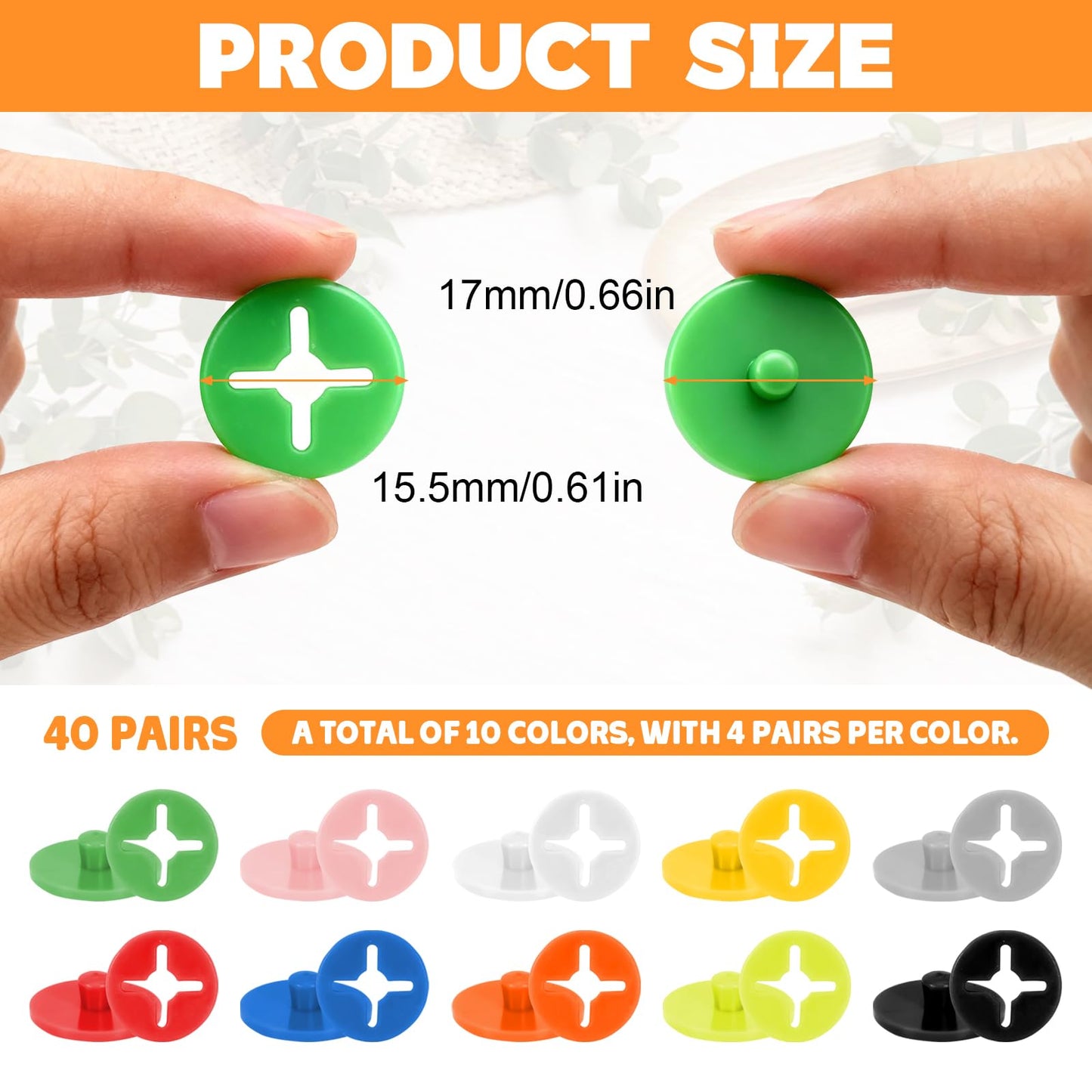 Darlingao Running Bib Clips, 40Pcs Race Bib Holder, Race Number Buckle Fixing System for Runners, Marathon, Triathlon, Track and Field Events, Mixed Colors Fasteners, Secure Race Bib Attachment