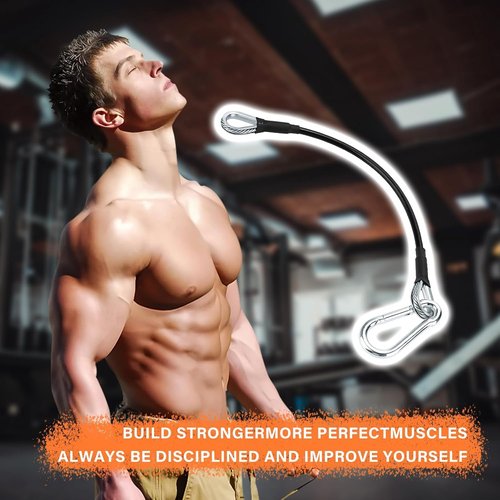 39" Gym Cable Extension Fitness Extension Rope Attachment Compatible with Bowflex and More Home Gym Accessories, for LAT/Tricep Pull Down and Leg Extensions Machine