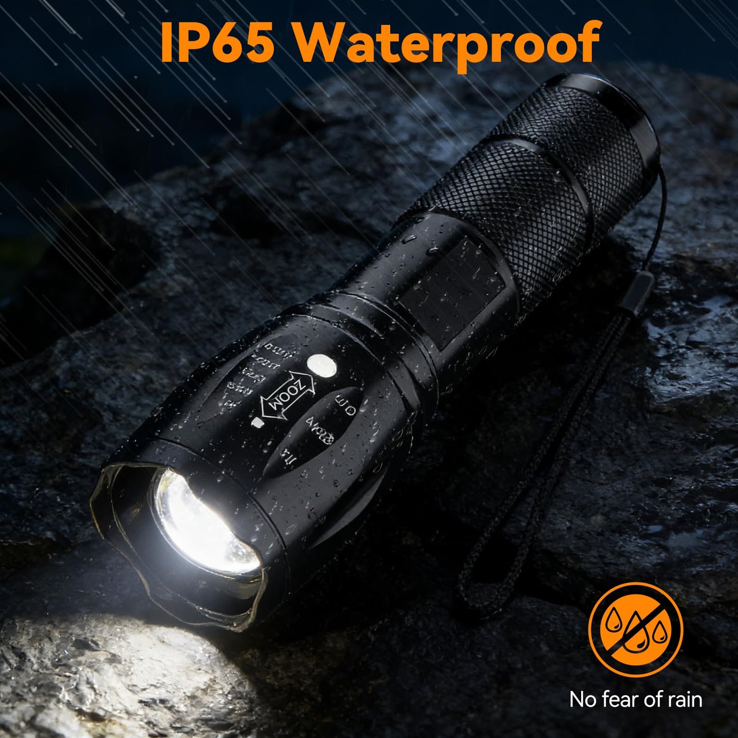 BESTSUN LED Flashlight 2 Pack, Small Flashlights Powerful High Lumens 5 Modes, Waterproof Zoomable Mini Tactical Flash Light for Home Emergencies Camping