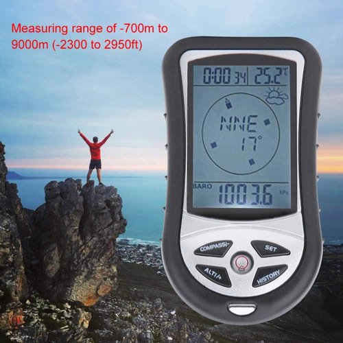 CUYT Altitude Gauge, Ideal and Simple Electronic Altitude Meter Wide for Outdoor Enthusiasts for Outdoor Activities