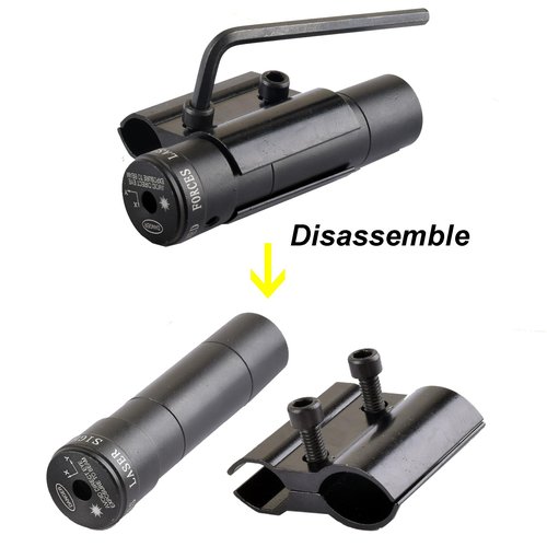 Mini Red Dot Laser Sight Scope with Barrel Clamp Mount for Rifle Shot Gun