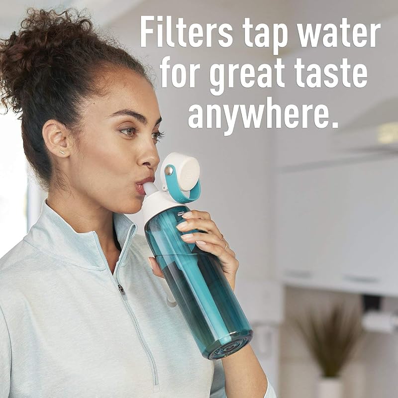 Brita 26 oz Hard-Sided Water Bottle with Filter – Sea Glass (Sea Glass+26 Oz)