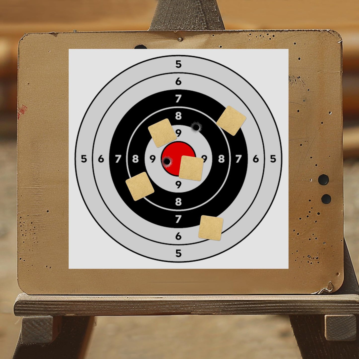 1/2/3/4 Rolls Target Pasters - 0.87 inch Self-Adhesive Stickers for Shooters, Target Users, Range Goers - Easy Patching, and Hole Marking on Paper or Cardboard - Perfect for USPSA, IPSC, IDPA Practice