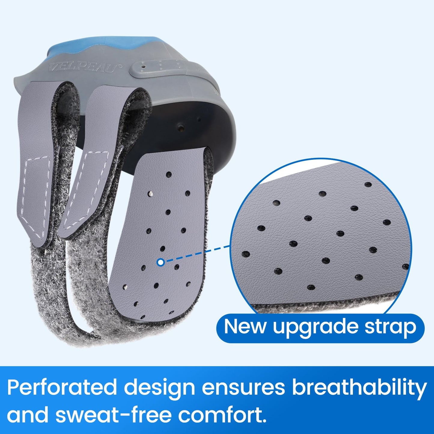 Velpeau CMC Thumb Brace for Osteoarthritis - with Shape-memory Restriction Splint, CMC Joint Stabilizer, Basal Thumb Arthritis Pain Relief and Support for Women and Men (Blue, Right Hand, Medium)
