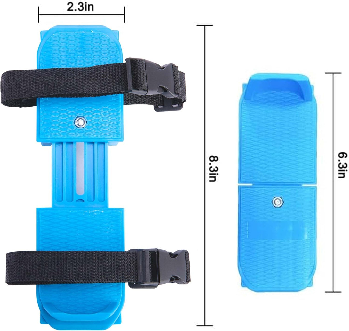 1 Pair Toddler Ice Skates- Adjustable Kids Ice Skates- Double Runner Ice Skates with Strap Fastening for Toddlers, Kids, Junior Skater