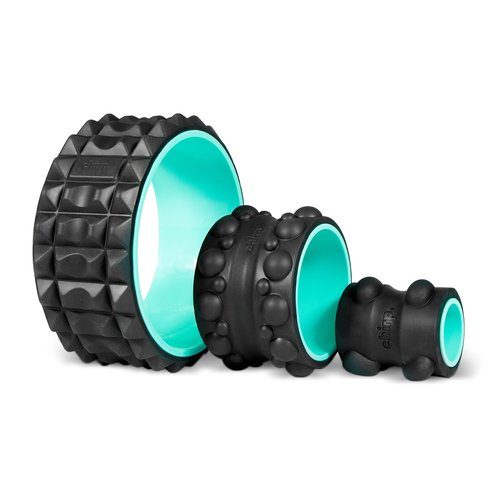 Chirp Wheel XR 3P Massage Roller Set - 10” Acupressure, 6” Knot-Kneading Thumb, 4” Neck & Headache Tension Relief, High Density Foam Massage Rollers for Back & Neck Pain, 500lbs Capacity, Mint