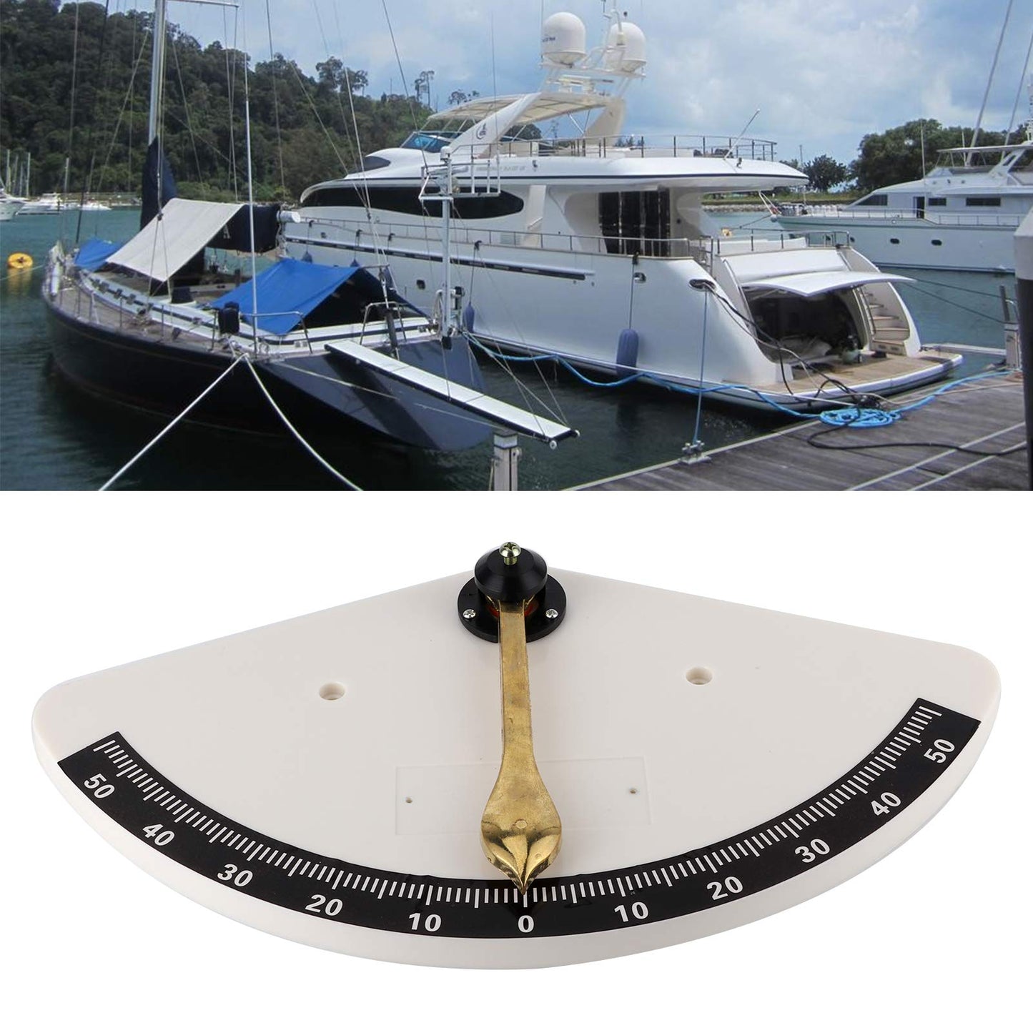 Inclinometer, Marine Clinometer Level Inclinometer Angle Finder Instrument for Ships Boats Yachts RVs