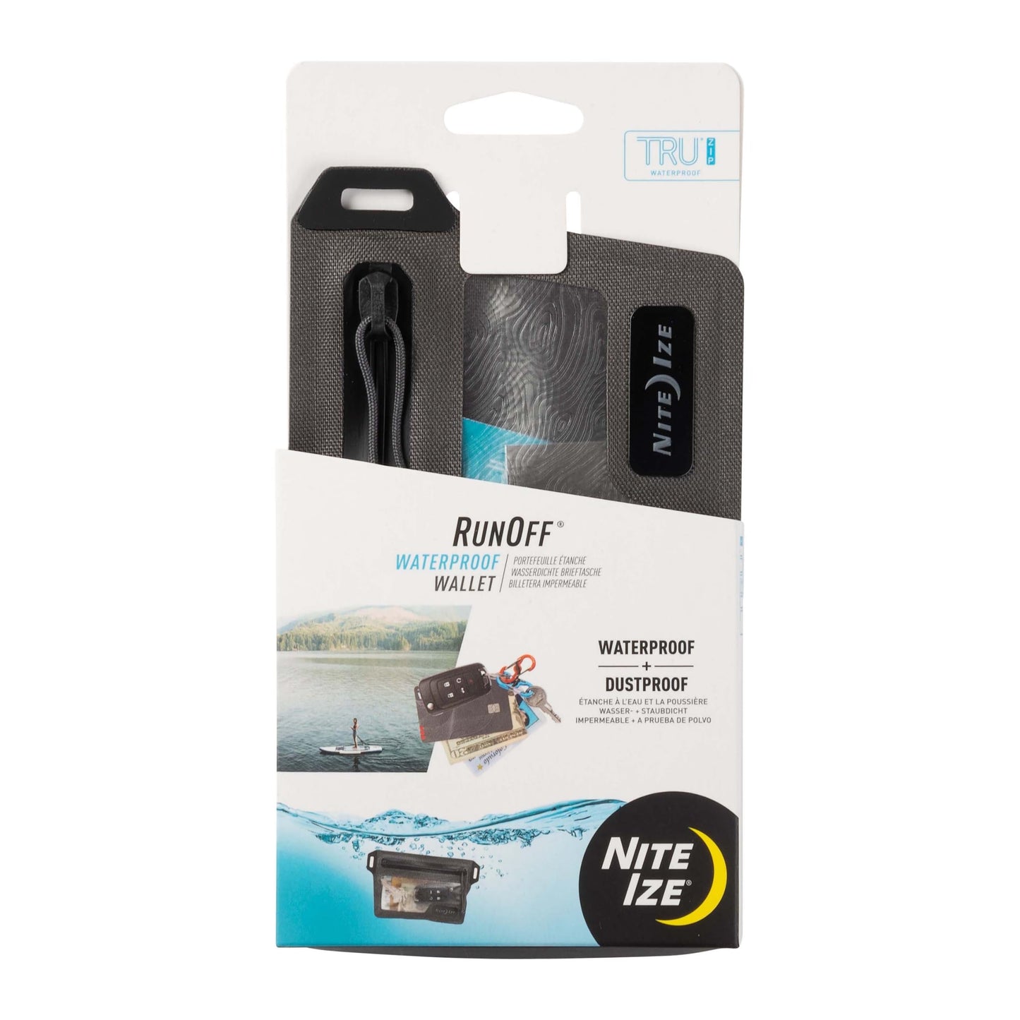 Nite IZE Runoff Waterproof Wallet - Dry Pouch for Tough Trusted Protection - Waterproof Wallet for Beach Trips & Outdoor Activities - Tested Dustproof and Waterproof to IP67