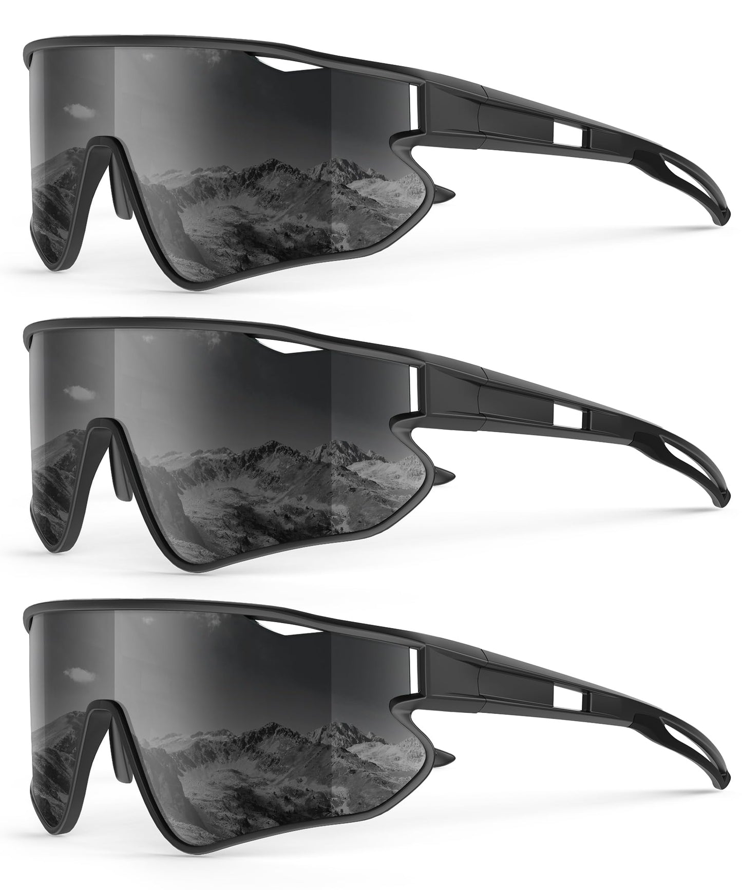 KALIYADI Polarized-Sunglasses Men Polarized Cycling-Sunglasses: Sports Sun Glasses for Running Cycling UV400 Protection
