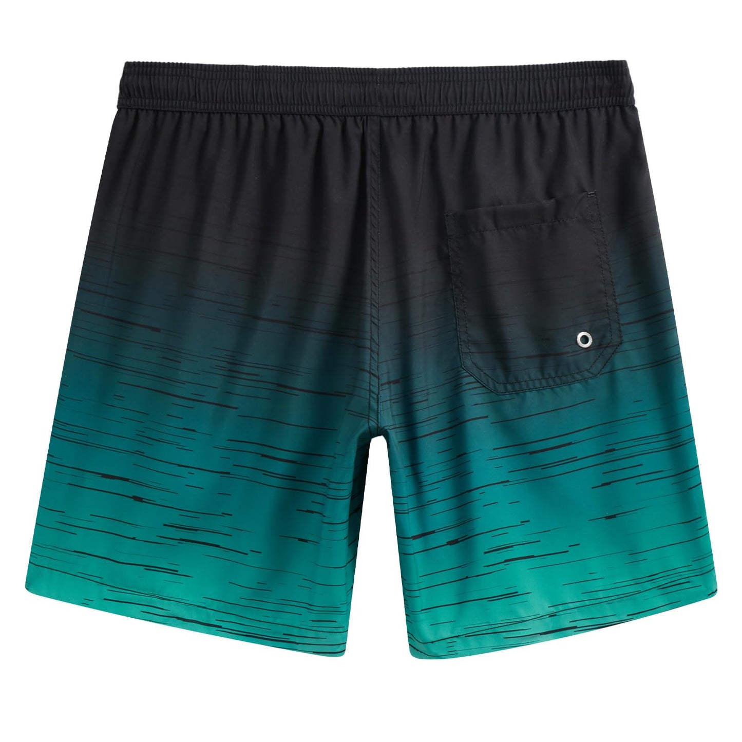 maamgic Mens Swim Trunks Quick Dry Swim Shorts with Mesh Lining Funny Swimwear Bathing Suits 7inch Black-Green Small