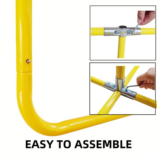 Desyeryamimi Football Field Goal Post - 8.6 ft x 6 ft Steel Tube Frame - Adjustable Height Kicking Goals for Backyard - Youth/Kids/Adults