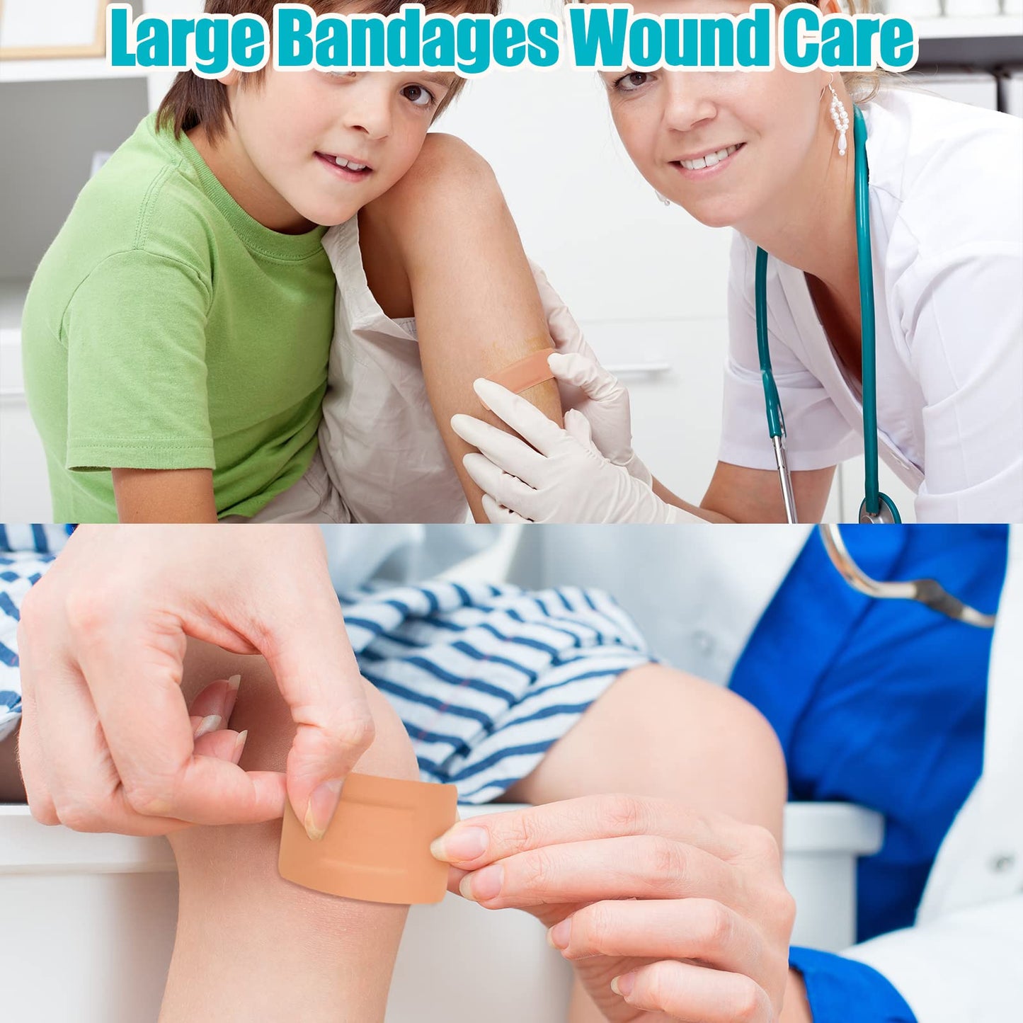 Lounsweer 720 Pcs Assorted Bandage Bulk Variety Pack Flexible Adhesive Breathable Bandage for Waterproof Fingertip Wound Care Face Arm Scrape Knee Multi Size First Aid Kit Refill(Multi Styles,Brown)
