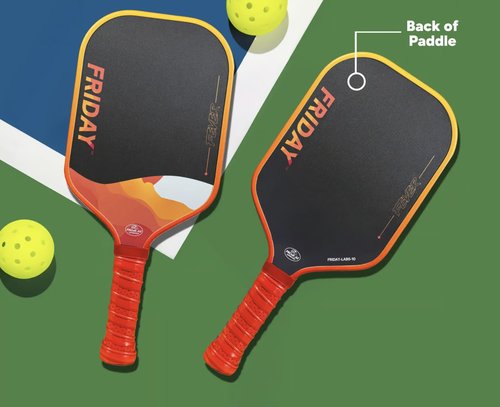 Friday Fever Paddle, Triple-Layer T700 Raw Carbon Fiber, Gen 3 Construction, Dual-Edge Foam, USAP PBCoR .43 Certified (Scorch, 1)