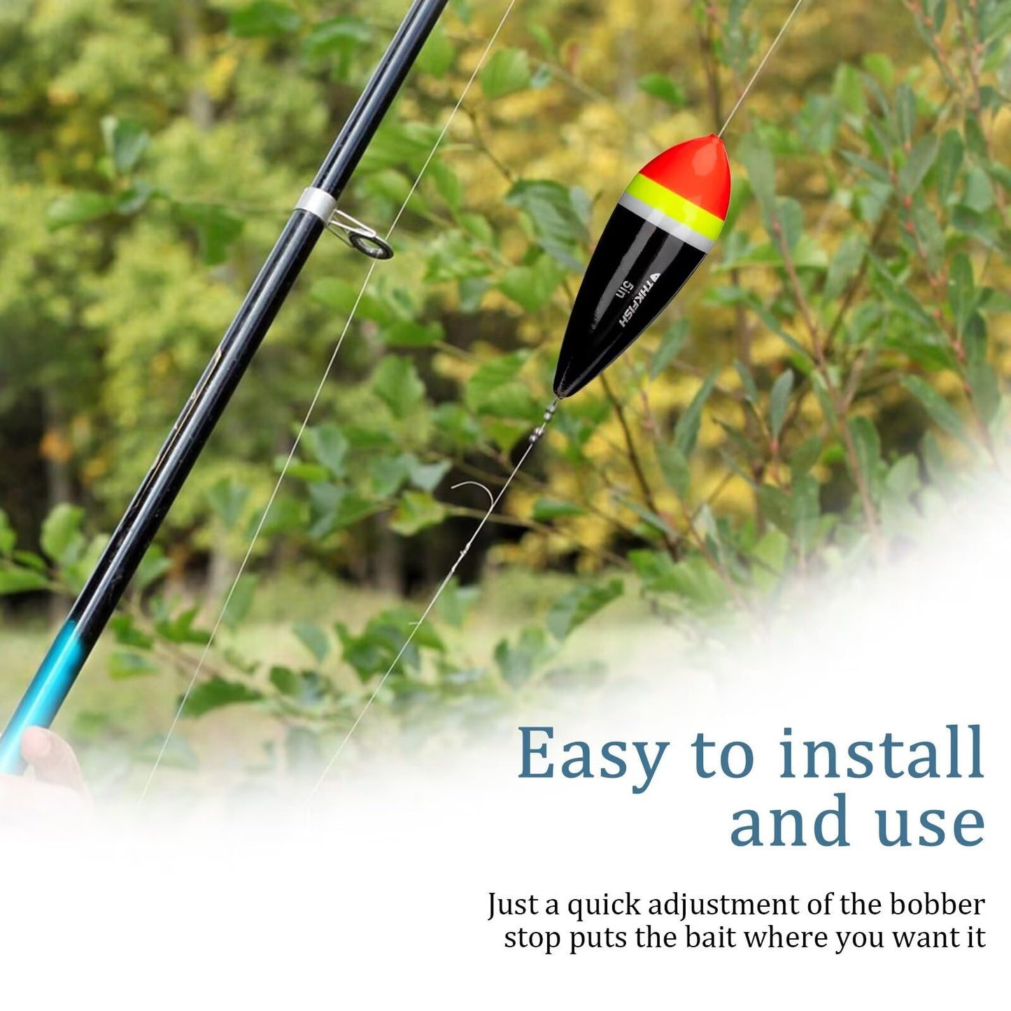 THKFISH Fishing Bobbers - Slip Bobbers for Steelhead, Freshwater & Saltwater Floatage - 3/8oz