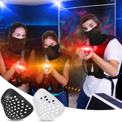 Sratte 3D Mask Silicone Face Shaping Shell Inner Bracket Mask Cosplay Props Face Mask Adult Inner Face Cover Costume Masks(Black, White)