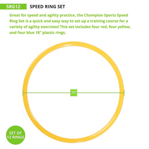 Champion Sports Speed Ring Set Multi-color, One Size