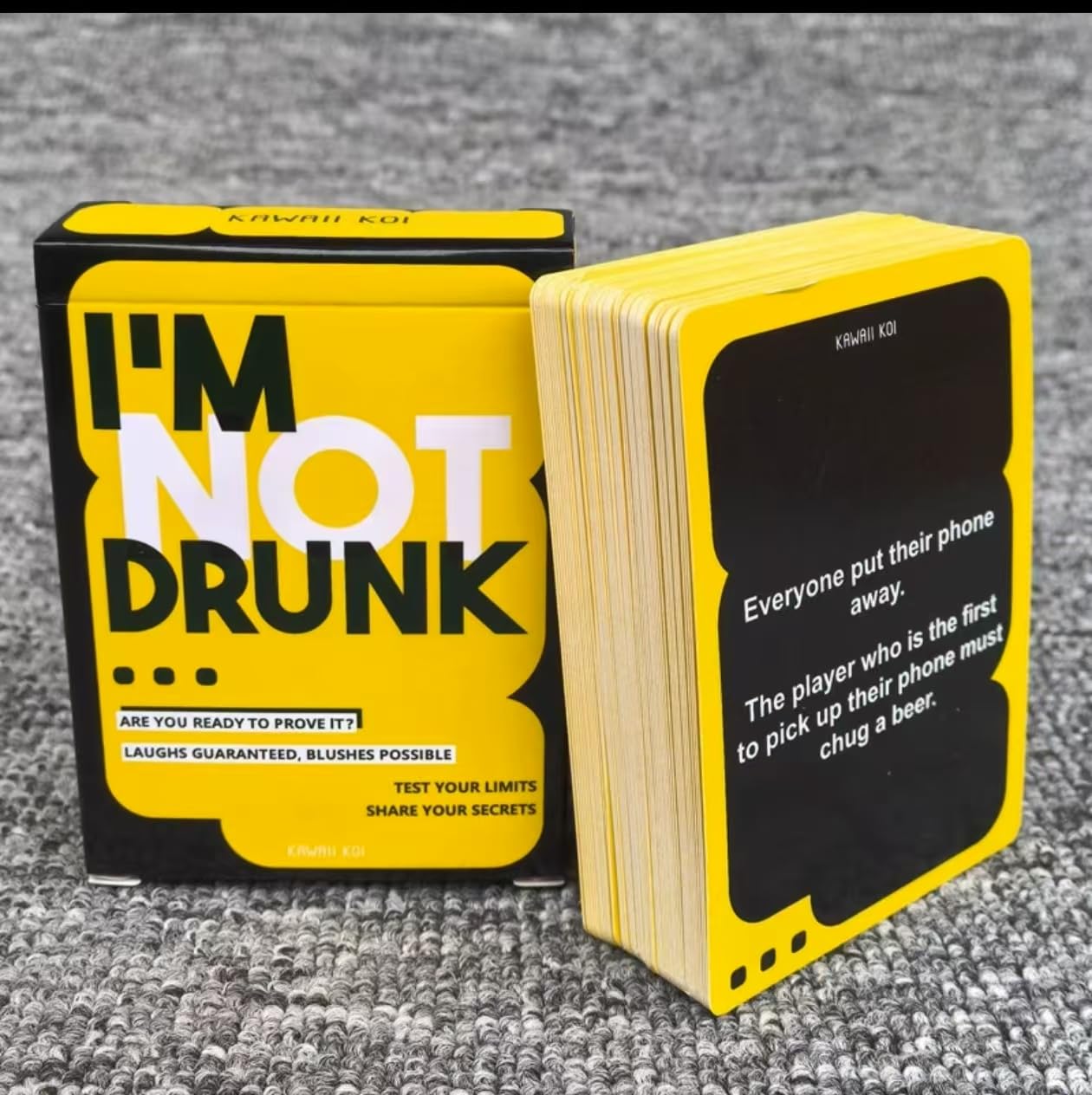 I'm NOT Drunk Party Card Game, 55 Cards, Adult Drinking Game for 21+, Game Night Entertainment