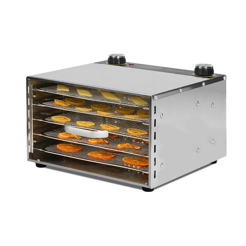 Electric Food Dehydrator 5 Trays Stainless Steel 400W Power Fruit Herb Vegetables Meat Dehydrator For Jerky