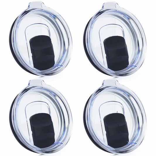4 Pack 20 oz Tumbler Lid, Magnetic Slider Replacement Lids for YETI 20 oz Tumbler, 10/24 oz Mug and 10 oz Lowball, Spill Proof Cup Lids Covers Compatible for Ozark Trail, Old Style Rtic, BPA Free