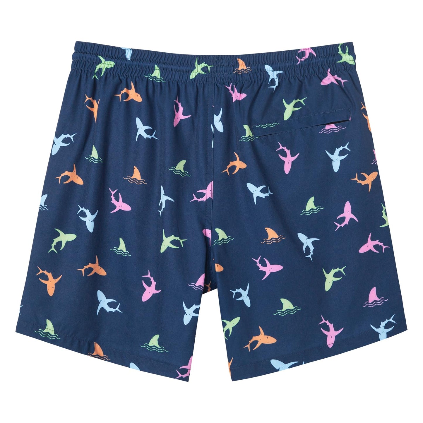 SURF CUZ Mens Swim Trunks with Compression Liner Quick Dry Swim Shorts 7" Swimming Trunks Stretch Bathing Suit 7 Inch,Aqua Triangle,L